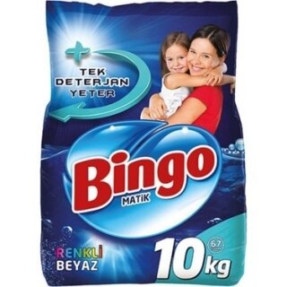 Bingo Matik Renkli Beyaz Toz Çamaşır Deterjanı 10 kg Deterjan kullananlar yorumlar